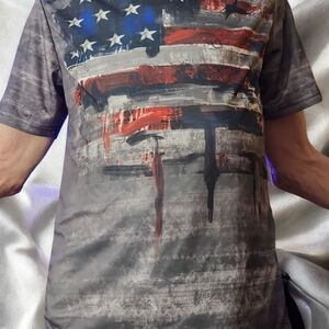 Men's Gray Graphic T-Shirt